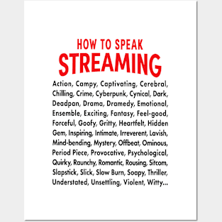 Vocabulary of Streaming Posters and Art